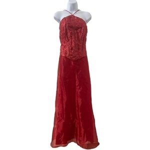 Blondie Nites Formal Red 2 Piece Dress - 13/14
